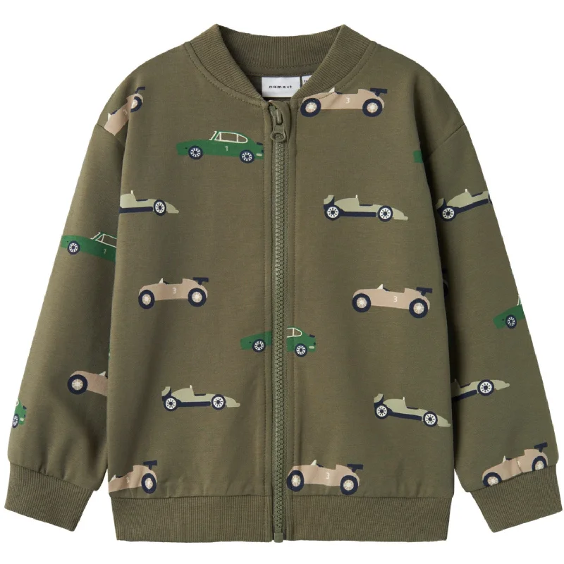 Modernism Name It Dusty Olive Brais Regular Sweat Cardigan