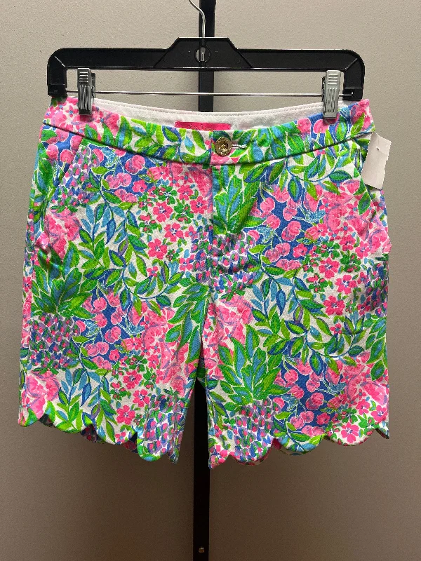Feminine Charm Floral Print Shorts Lilly Pulitzer, Size 0